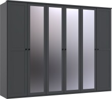 Drehtürenschrank >Chalet< 6 Türen, 3...