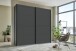 Schwebetürenschrank >Chalet< 2 Böden, 2 Stangen, in Graphit - 225x208x65cm (BxHxT)