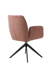 Armlehnstuhl >ROXANA< drehbar, Wipp-Relax-Funktion Rosa, Stoff-Brego - 57,5x88x62cm (BxHxT)