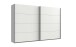 Schwebetürenschrank >Bert< 3 Böden, 3 Stangen, in Weiß - 270x208x65cm (BxHxT)