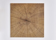 Drehtürenschrank >Gotland< 3 Schübe, 3 Stangen, weiss / Plankeneiche Dekor - 135x199x58cm (BxHxT)