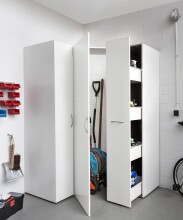 Mehrzweckschrank >MRK Multiraumkonzept< 1 Boden, 1 Stange, in WEISS - 45x185x68cm (BxHxT)