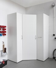 Mehrzweckschrank >MRK Multiraumkonzept< 1 Boden, 1 Stange, in WEISS - 50x185x68cm (BxHxT)