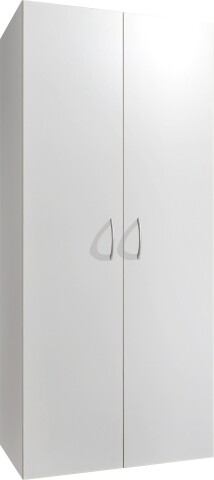 Mehrzweckschrank >MRK Multiraumkonzept< 1 Boden, 1 Stange, in WEISS - 80x185x68cm (BxHxT)