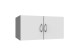 Schrankaufsatz >MRK Multiraumkonzept< in WEISS - 80x40x68cm (BxHxT)