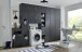 Mehrzweckschrank >MRK Multiraumkonzept< 1 Boden, 1 Stange, in GRAPHIT - 50x185x68cm (BxHxT)