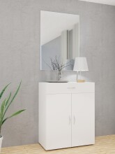 Wandspiegel >MRK Multiraumkonzept< in WEISS - 99x67x0,1cm (BxHxT)