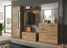 Schuhkommode >Scout< 2 Schübe, 2 Türen, in Evoke Eiche Dekor - 90x96x37cm (BxHxT)