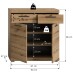 Schuhkommode >Scout< 2 Schübe, 2 Türen, in Evoke Eiche Dekor - 90x96x37cm (BxHxT)