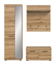 Garderoben-Set >Scout< (3-teilig) in Evoke Eiche...