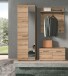Garderoben-Set >Scout< (3-teilig) in Evoke Eiche Dekor - 167x197x40cm (BxHxT)