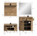 Garderoben-Set >Scout< (4-teilig) in Evoke Eiche Dekor - 195x197x40cm (BxHxT)