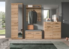 Garderoben-Set >Scout< (6-teilig) in Evoke Eiche Dekor - 272x197x40cm (BxHxT)