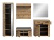 Garderoben-Set >Scout< (6-teilig) in Evoke Eiche Dekor - 272x197x40cm (BxHxT)