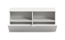 Hängeschrank >Projekt X< stehend oder hängend, weiß / weiß hochglanz - 92x42x37cm (BxHxT)