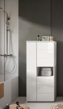 Hochschrank >Vira< 3 Türen, weiß /...