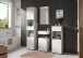 Badezimmer-Set >Vira< (4-teilig) in weiß / weiß hochglanz - 144x190x34cm (BxHxT)