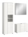 Badezimmer-Set >Vira< (3-teilig) in weiß / weiß hochglanz - 157x190x34cm (BxHxT)