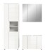 Badezimmer-Set >Vira< (3-teilig) in weiß / weiß hochglanz - 157x190x34cm (BxHxT)