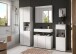 Badezimmer-Set >Vira< (3-teilig) in weiß / weiß hochglanz - 157x190x34cm (BxHxT)