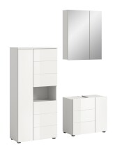 Badezimmer-Set >Vira< (3-teilig) in weiß /...