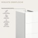 Badezimmer-Set >Vira< (4-teilig) in weiß / weiß hochglanz - 144x190x34cm (BxHxT)