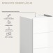 Badezimmer-Set >Vira< (4-teilig) in weiß / weiß hochglanz - 188x190x34cm (BxHxT)