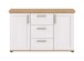 Sideboard >Verona< 2 Türen, 3 Schübe, Sibiu Lärche Dekor - 129x80x40cm (BxHxT)