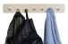 Garderobenleiste >Tilly 3< 7 Haken, in cremeweiß, Metall - 70x10x3cm (BxHxT)