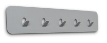 Garderobenleiste >Tilly 2< 5 Haken, in grau, Metall...
