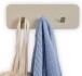 Garderobenleiste >Tilly 1< 3 Haken, in cremeweiß, Metall - 30x10x3cm (BxHxT)