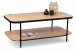 Couchtisch >Pina 2< Ablageboden, Artisaneiche Dekor, MDF + Metall - 120x45x64cm (BxHxT)