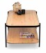 Couchtisch >Pina 2< Ablageboden, Artisaneiche Dekor, MDF + Metall - 120x45x64cm (BxHxT)