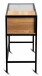 Konsolentisch >Mandurah 4< Schublade, Ablage, in Dekor Eiche / schwarz - 100x40x75 (BxHxT)