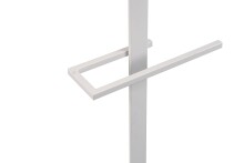 Herrendiener >Lukas< Hosen und Bügelhalter, weiß, Metall - 45x112x21cm (BxHxT)