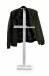Herrendiener >Lukas< Hosen und Bügelhalter, weiß, Metall - 45x112x21cm (BxHxT)