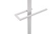 Herrendiener >Lukas< Hosen und Bügelhalter, weiß, Metall - 45x112x21cm (BxHxT)