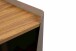 Beistelltisch >Sandro 3< Rollen, Ablage, Eiche Dekor, Metall braun + MDF - 40x48x40cm (BxHxT)