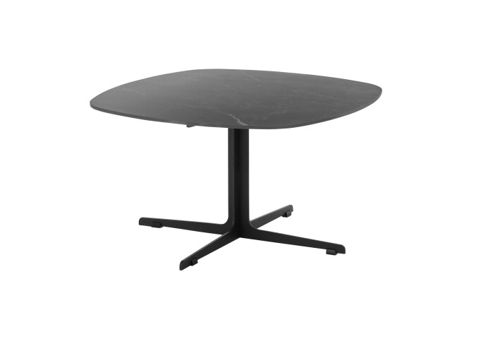 Couchtisch >Aiden< in anthrazit Steinoptik, schwarz - 80x45x80 (BxHxT)