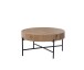 Couchtisch >Antonia< in Artisan Eiche Dekor, schwarz, MDF, Metall - 42x80 (HxD)