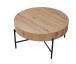 Couchtisch >Antonia< in Artisan Eiche Dekor, schwarz, MDF, Metall - 42x80 (HxD)