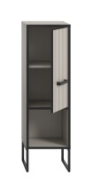 Hochkommode >Bagno< 1 Tür, 3 Fächer, in kaschmir Dekor - 30x101x32cm (BxHxT)