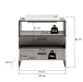 Waschtisch-Set >Bagno< mit Waschbecken, in kaschmir - 80x84x48cm (BxHxT)