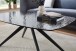 Couchtisch >Elias< in schwarz, Glas, Metall - 110x44x70cm (BxHxT)