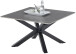 Couchtisch >Janin< in grau, schwarz, Keramik, Metall - 80x45x80cm (BxHxT)