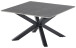 Couchtisch >Janin< in grau, schwarz, Keramik, Metall - 80x45x80cm (BxHxT)