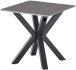 Couchtisch >Janin< in grau, schwarz, Keramik, Metall - 55x55x55cm (BxHxT)