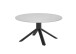 Couchtisch >Joanna< in weiß, schwarz, Keramik, Metall - 45x90cm (HxD)