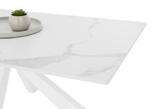 Couchtisch >Noah< in weiß, Keramik, Metall - 110x40x70cm (BxHxT)
