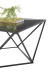 Couchtisch >Senta< in schwarz, Glas, Metall - 80x45x80cm (BxHxT)